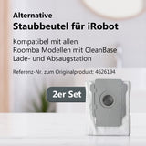 2er-Set Alternative Staubbeutel zu iRobot Roomba Serie i Clean Base