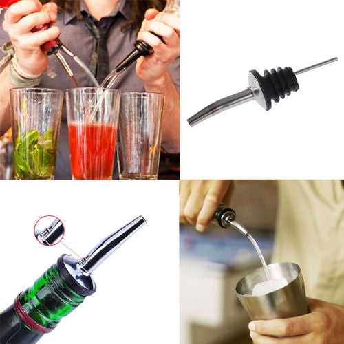 2 Stück Ausgießer Dosierer Ausschenker Schnapsausgießer Alkohol Olivenöl Saucen