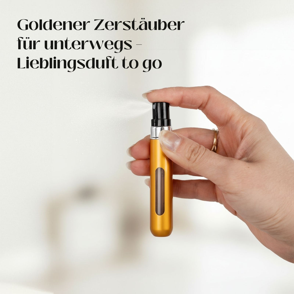8ml Mini-Parfümzerstäuber Parfum Vaporisateur Goldig