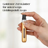 8ml Mini-Parfümzerstäuber Parfum Vaporisateur Matt-Goldig