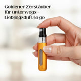 2er-Set Mini-Parfümzerstäuber 5ml Parfum Vaporisateur Goldig
