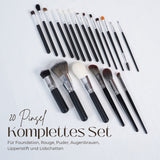20er-Set Schminkpinsel Kosmetik-Pinsel Schminkzubehör Make-Up-Pinsel