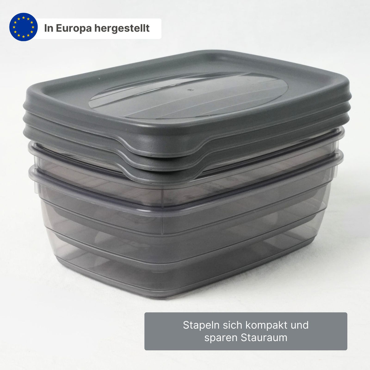 3er-Set Aufbewahrungsdosen Frischhaltedosen Meal-Prep-Dosen Boxen
