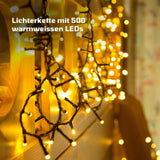 LED Lichterkette 10m Cluster-Lichterkette Weihnachtsbeleuchtung