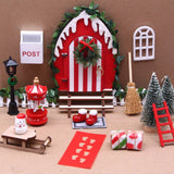 21-tlg. Wichteltür-Set Miniaturwelt Weihnachtsdeko Elfentür-Zubehör
