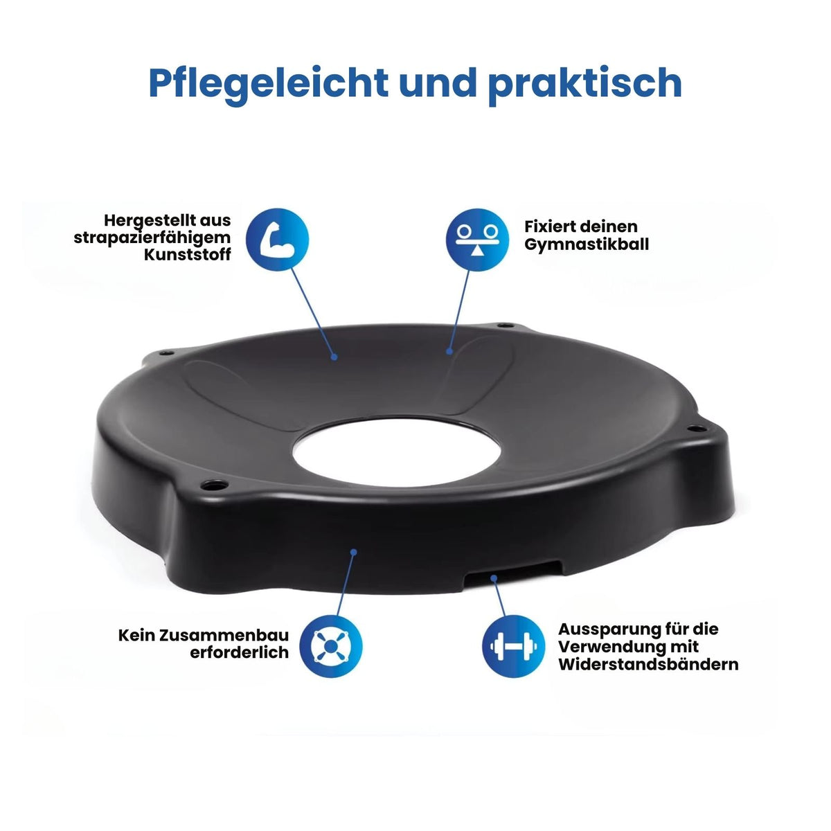 Gymnastikball-Ring Ballschale Sitzball-Halter Yogaball-Halterung