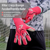 Fussballhandschuhe ViVor Crazy Orange Gr. 10 Torwart Goalie Handschuhe