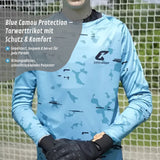 Trikot Blue Camou Protection Torwarttrikot Gr. M Fussball Shirt