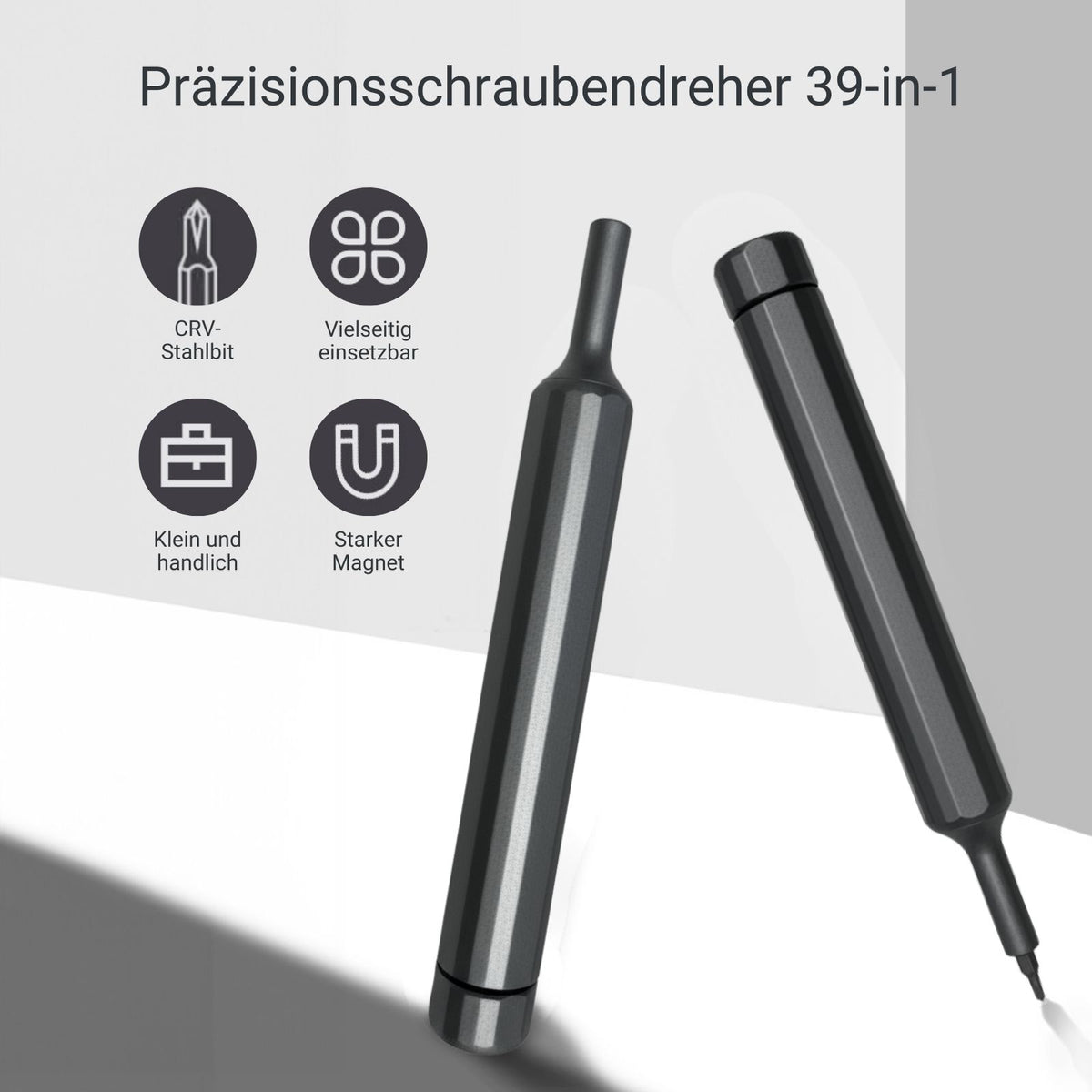 39-tlg. Schraubendreher-Set mit magnetischen Bits Schraubenzieher