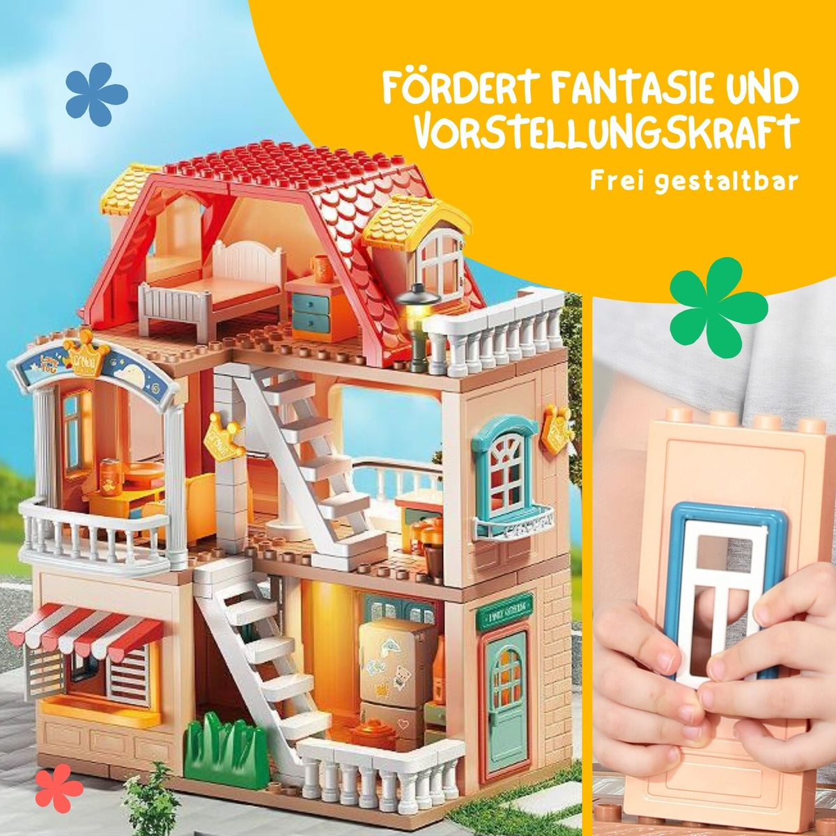 Puppen Haus Stube Möbel Spielzeug Spielhaus Villa Residenz Schloss