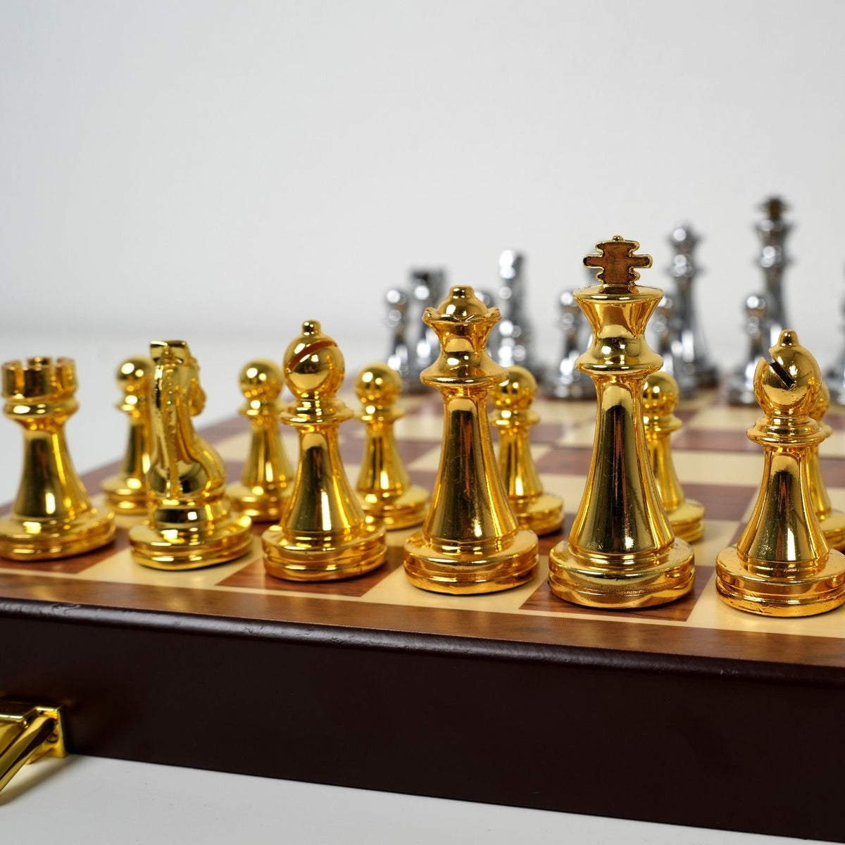 Schach Schachkoffer Schachbox Schachspiel-Koffer Schachbrett-Box