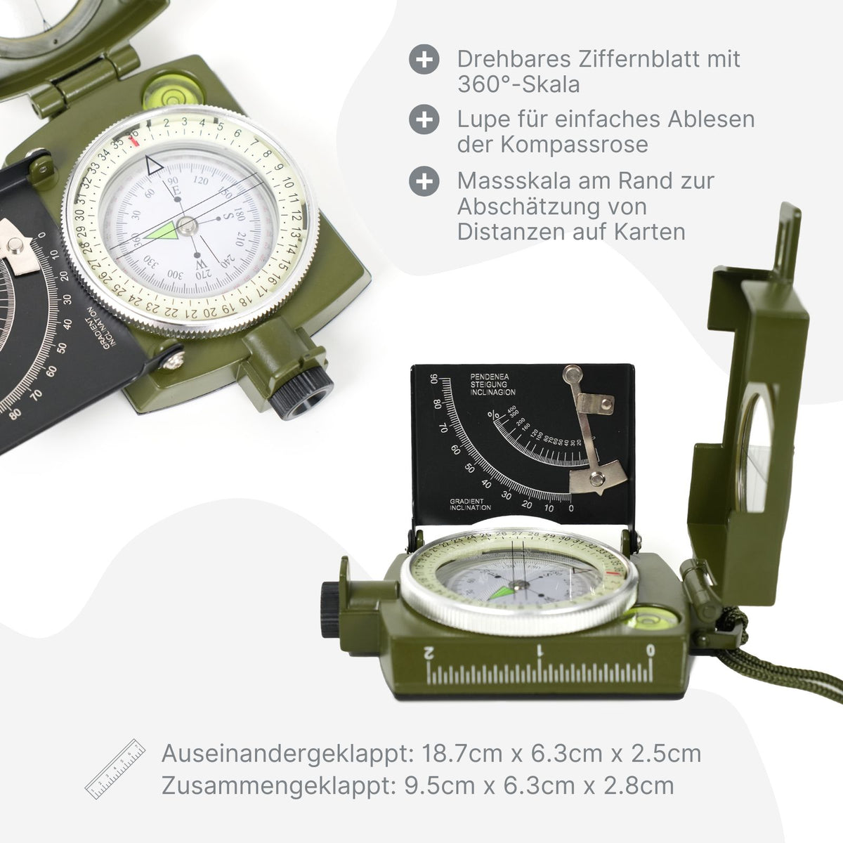 Kompass Peilkompass Navigationskompass Magnetkompass Wanderkompass
