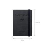 Reisepasshülle mit RFID Blocker Passport-Wallet Passetui Reisepass-Schutzhülle