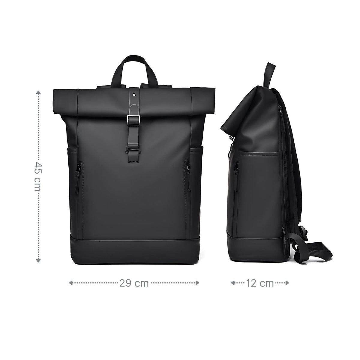 Roll-Top-Rucksack Laptop-Rucksack Roll-Up-Rucksack Roll-Top-Backpack