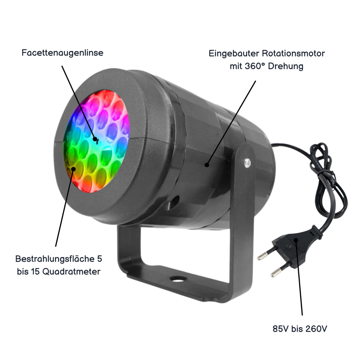 Indoor-Weihnachtsmotive-Projektor LED-Projektorlampe Beamer Videoprojektor