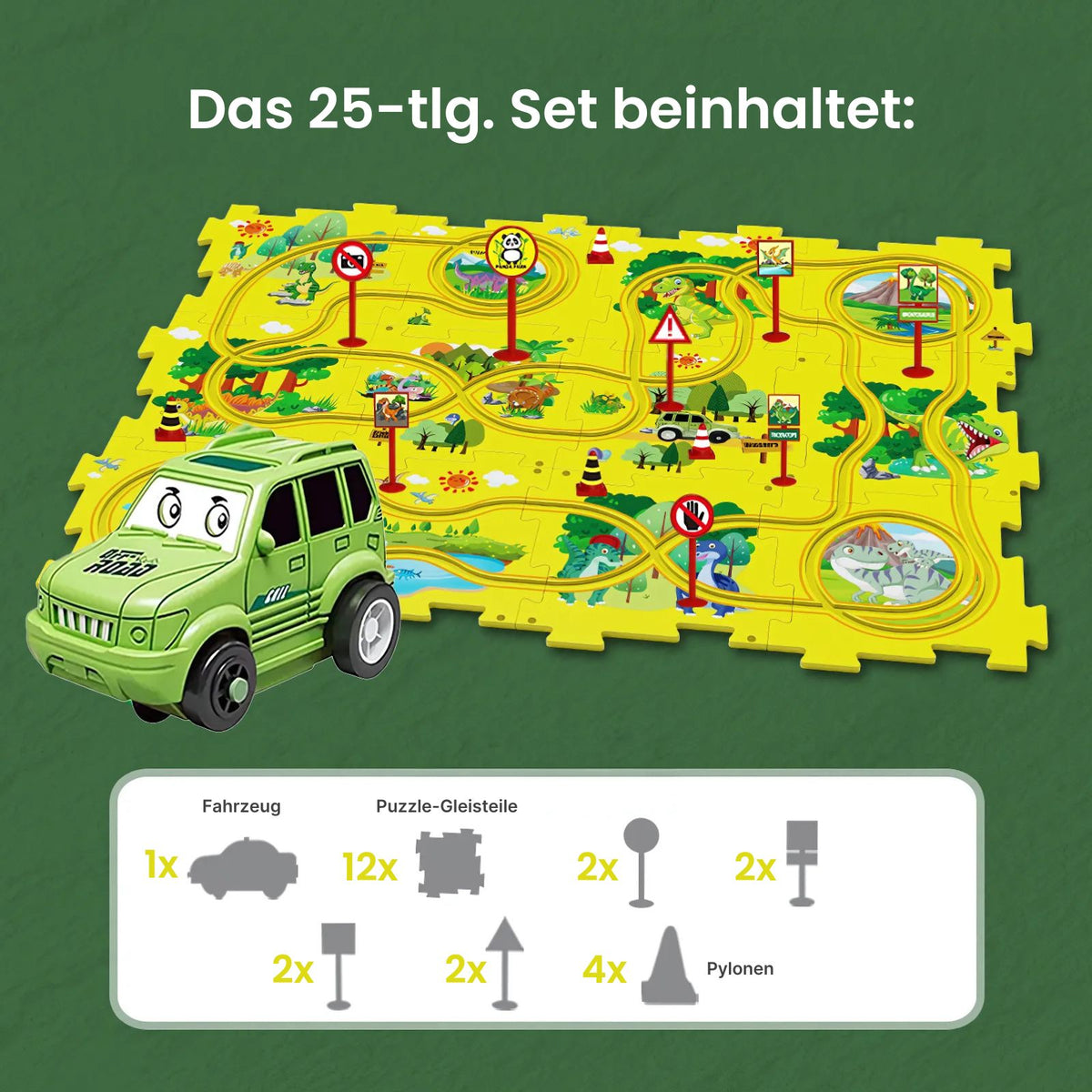 Elektrisches Schienenbahn-Puzzle für Kinder Kinderspielzeug Lernspielzeug