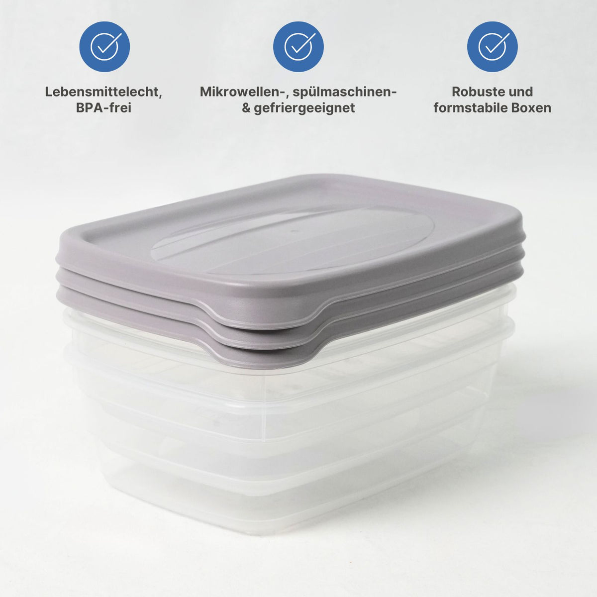11-tlg. Frischhaltedosen-Set Gefrierdosen Meal-Prep-Dosen Vorratsdosen