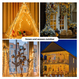 LED Lichterkette 10m Cluster-Lichterkette Weihnachtsbeleuchtung