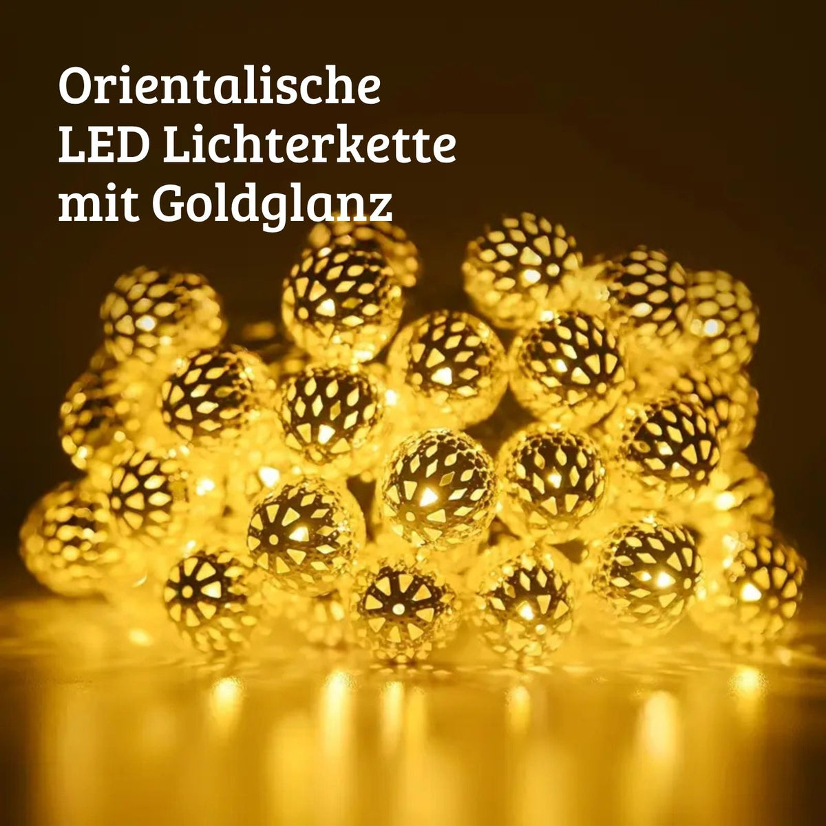 Marokkanische LED Lichterkette 3m Beleuchtung Orientalische Deko
