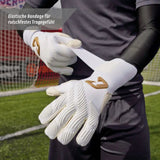 Fussballhandschuhe Invictus White Gold Gr. 9 Torwart Goalie Handschuhe