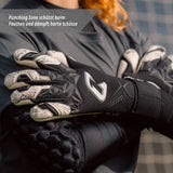 Fussballhandschuhe Pulse X Black Gr. 12 Torwart Goalie Handschuhe
