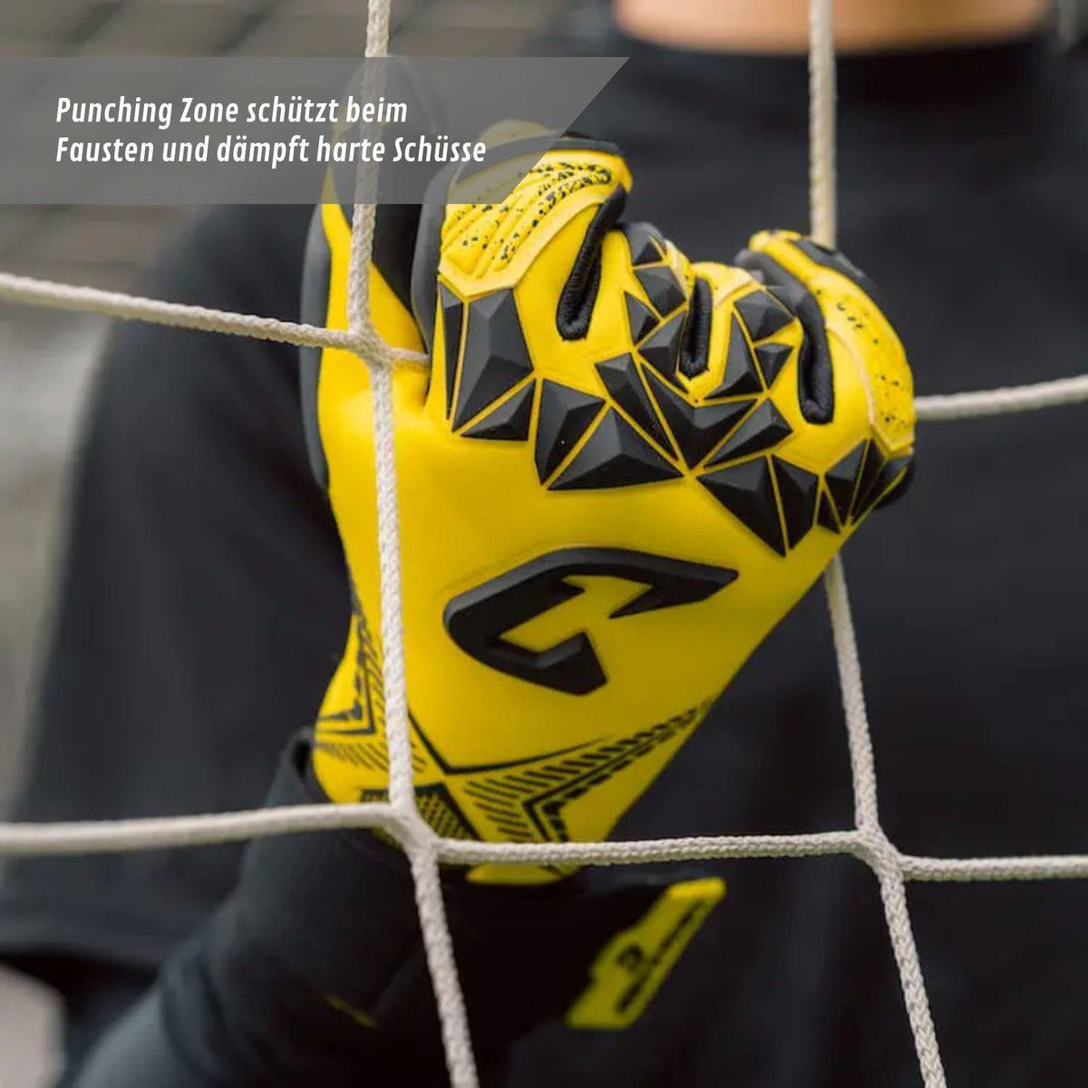 Fussballhandschuhe Pulse X Yellow Gr. 6 Torwart Goalie Handschuhe