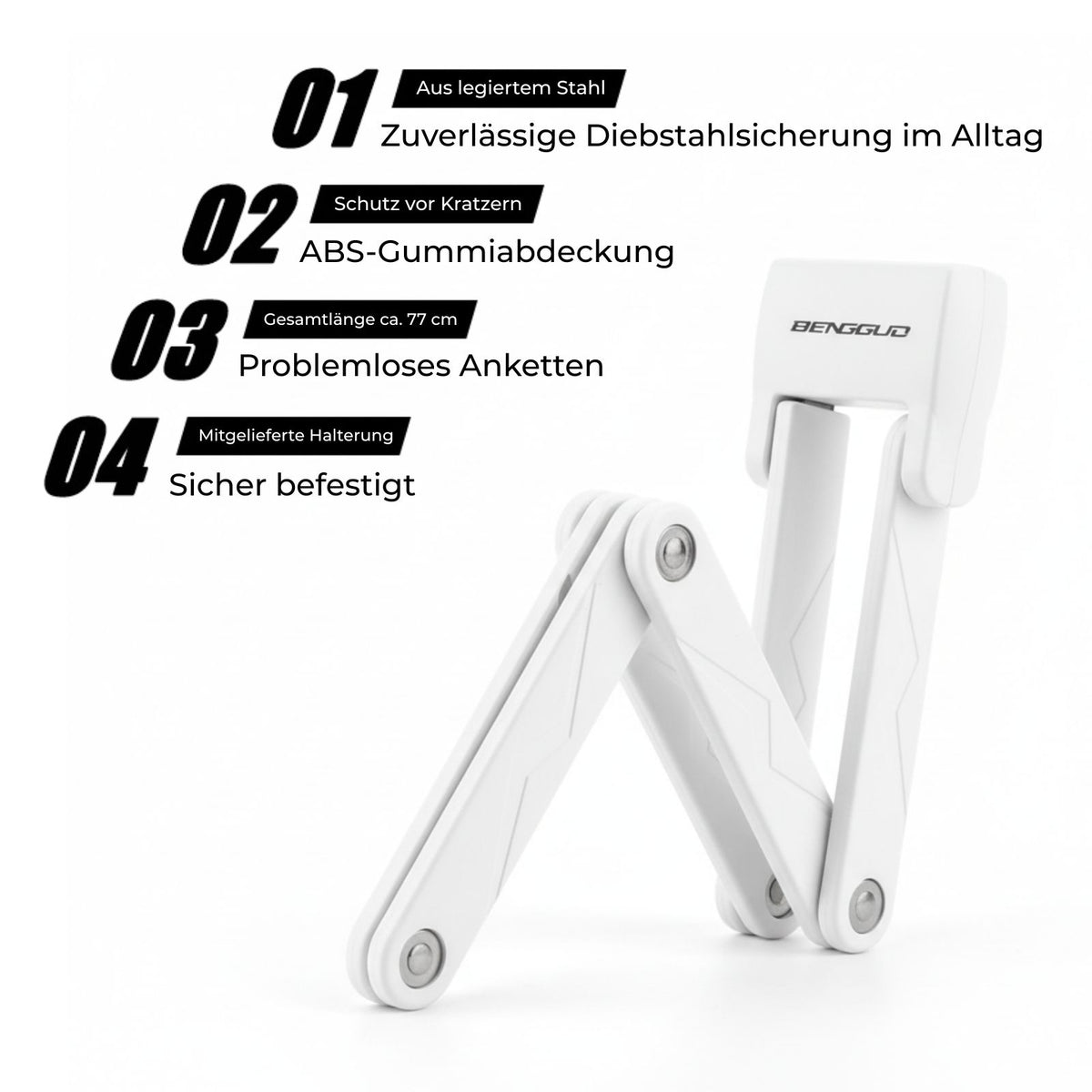 Veloschloss Faltschloss Diebstahlsicherung Fahrradschloss Bikeschloss