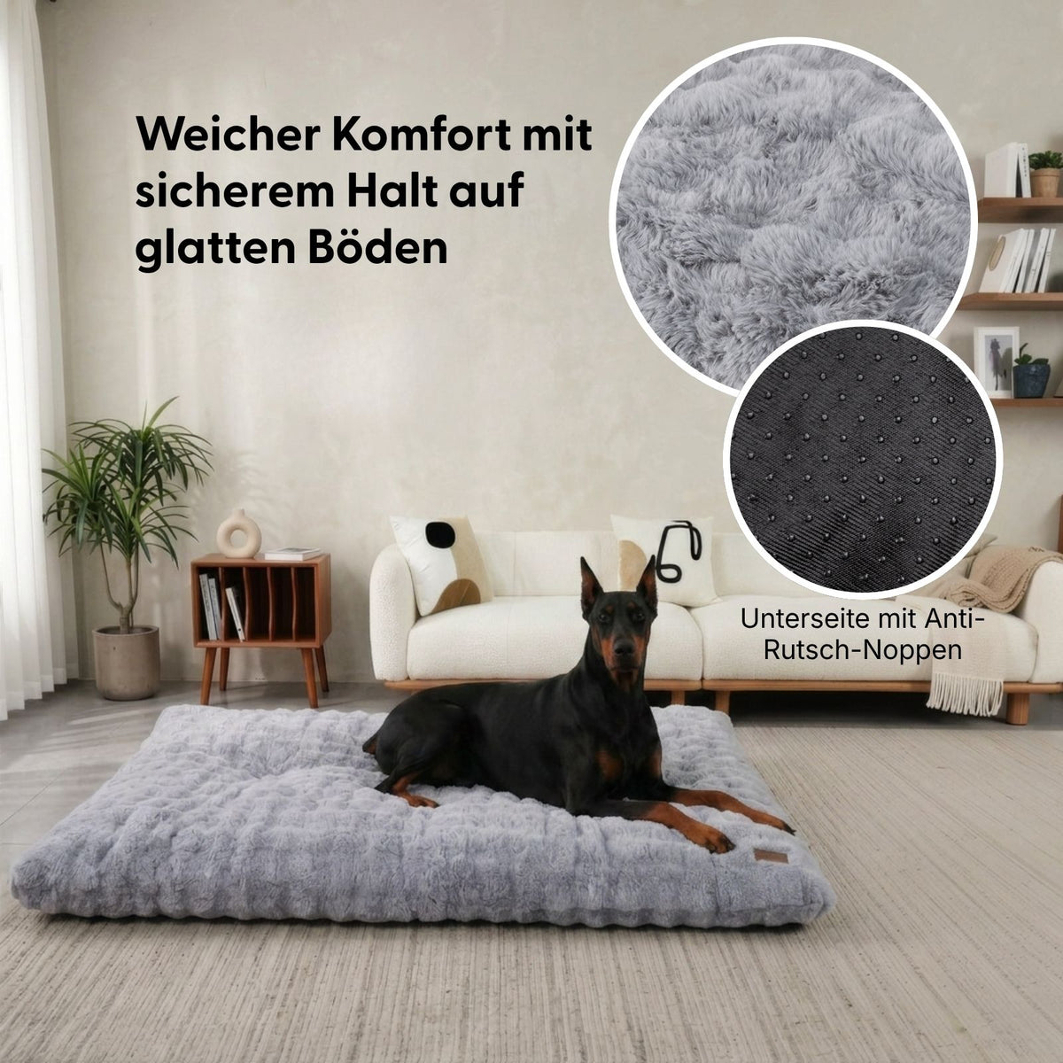 Hundebett Grösse 4XL Kuschelbett Schlafplatz Haustierbett Hundekissen