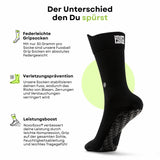 Fussballsocken Gr. 42-47 Sportstrümpfe GripSoxx NX Schwarz