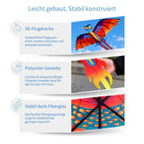 3D-Flugdrachen Einleiner-Drachen Kinderdrachen Kite Outdoor-Drachen