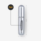 2er-Set Mini-Parfümzerstäuber 5ml Parfum Vaporisateur Goldig Silbrig
