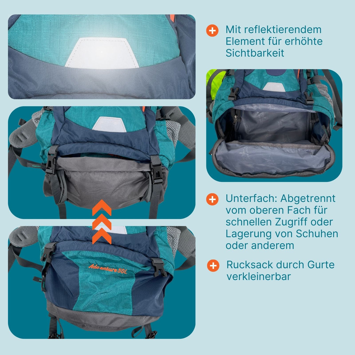Wanderrucksack Trekkingrucksack Outdoorrucksack Camping-Rucksack