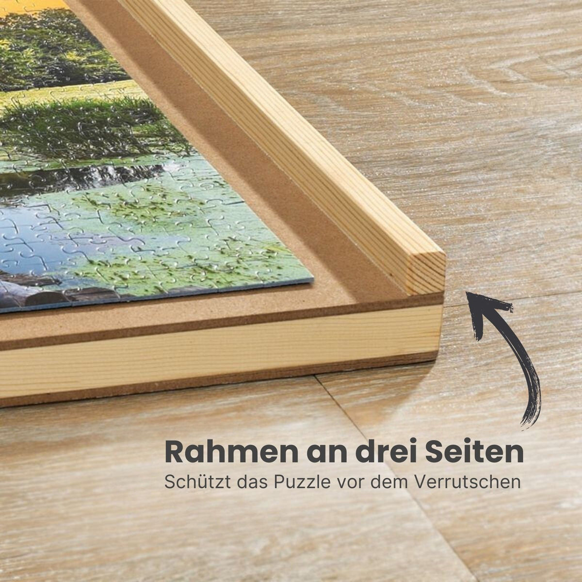 Puzzlebrett für 500 Teile mit Auszügen Puzzletafel Puzzleunterlage