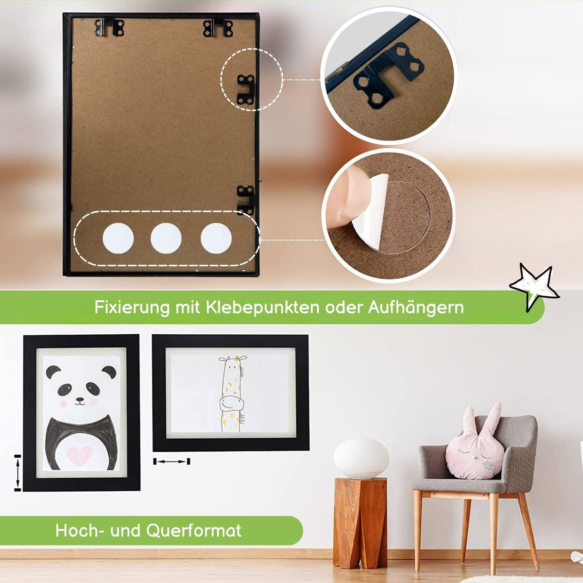 Bilderrahmen Flip Fotorahmen A4 Kunstrahmen Bildhalter Wandrahmen