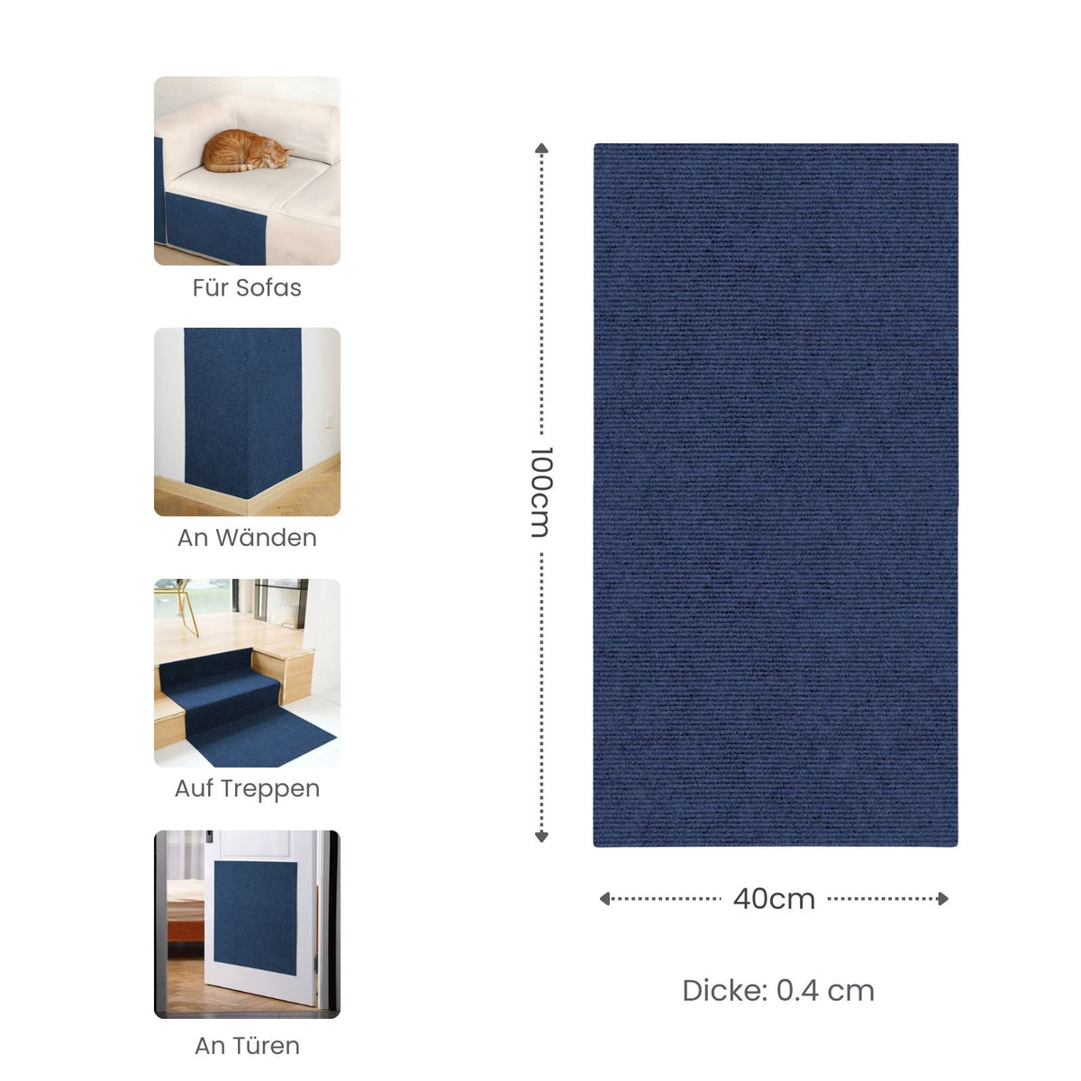 Kratzmatte für Katzen Klettermatte Kratzwand Kratzschutz Kratzbrett