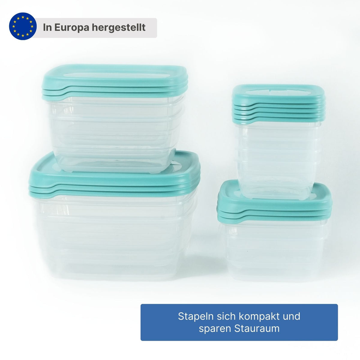 14-tlg. Frischhaltedosen-Set Gefrierdosen Meal-Prep-Dosen Vorratsdosen
