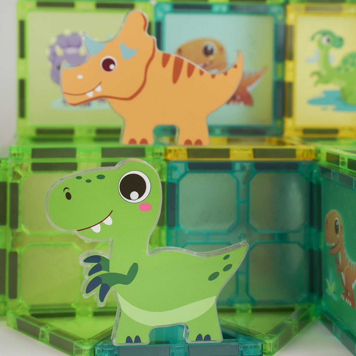 Magnetische Bausteine Dinosaurier Magnet-Baukasten Magnetspielzeug