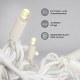 LED Lichterkette 4.4m Gartenbeleuchtung Weihnachtsdeko Outdoor-Lichter