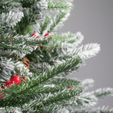 Weihnachtsbaum 150cm mit Schnee Christbaum Kunsttanne Tannenbaum