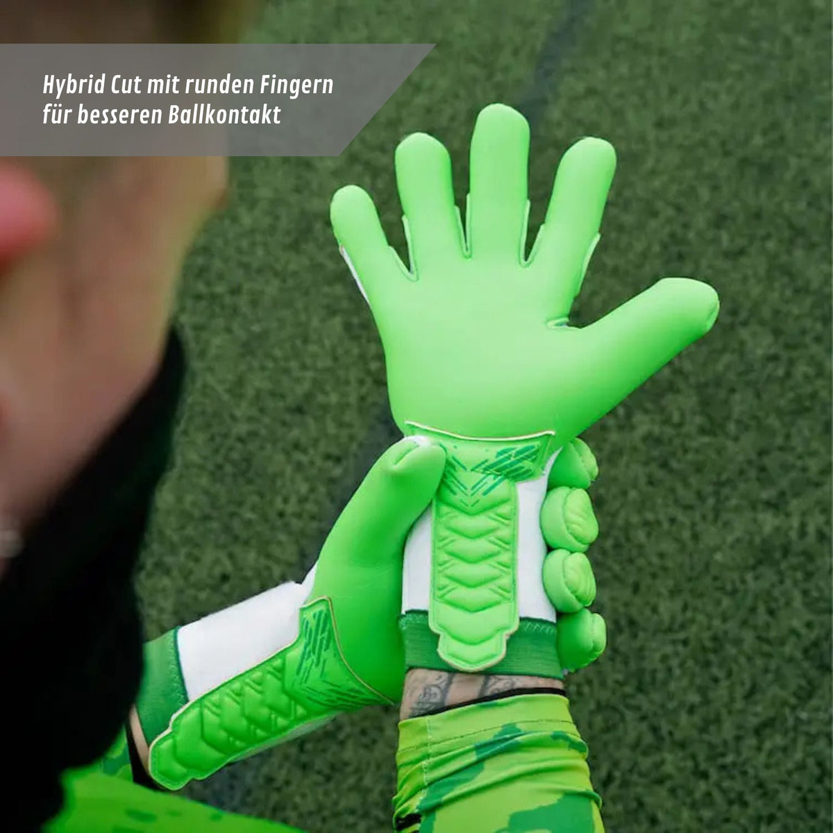 Fussballhandschuhe ViVor Freaky Green Gr. 10 Torwart Goalie Handschuhe
