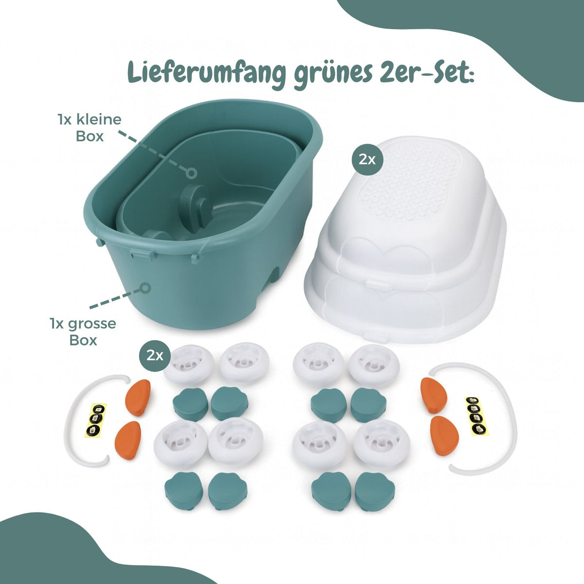 6er-Set Spielzeugkiste Spielzeug-Aufbewahrungsbox Organizer Truhe