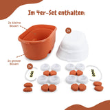 4er-Set Spielzeugkiste Spielzeug-Aufbewahrungsbox Truhe Organizer