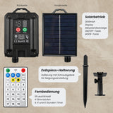 LED-Hanfseil-Dekoleuchte 8m Solarleuchte Gartenbeleuchtung Gartenlicht