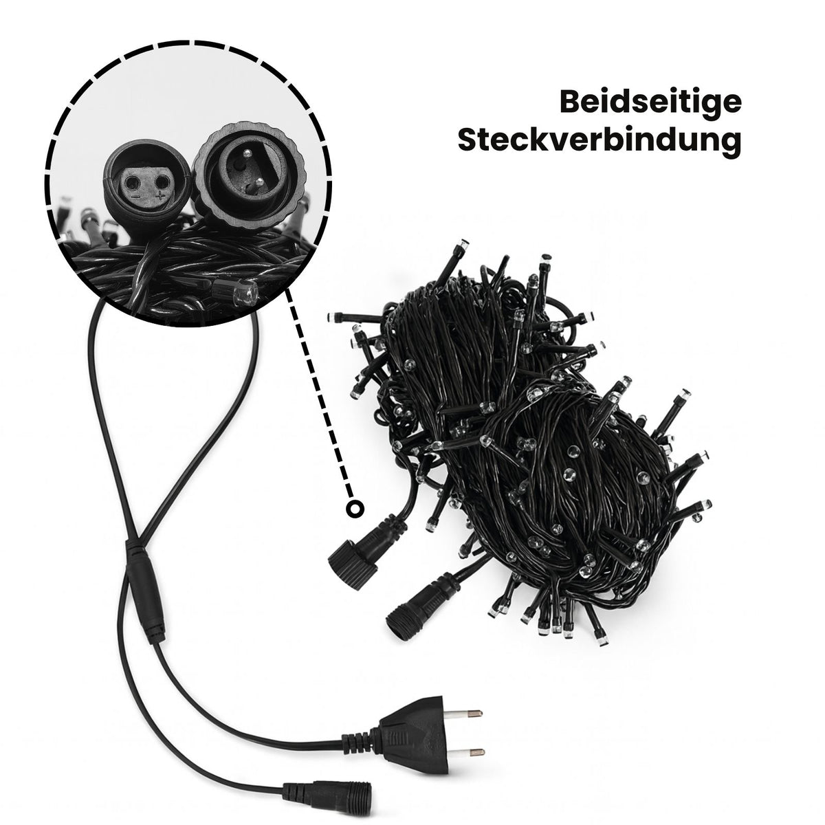 LED-Lichterkette 97m Beleuchtung Dekolichter Lichtergirlande Leuchte