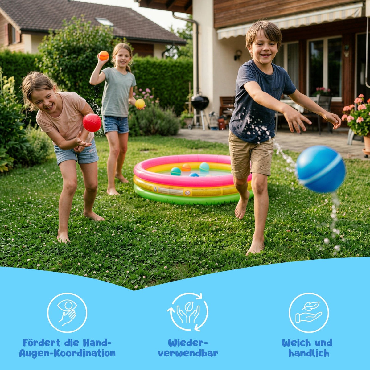 Wiederverwendbare Wasserbomben Wasserballons Wasserspielzeug
