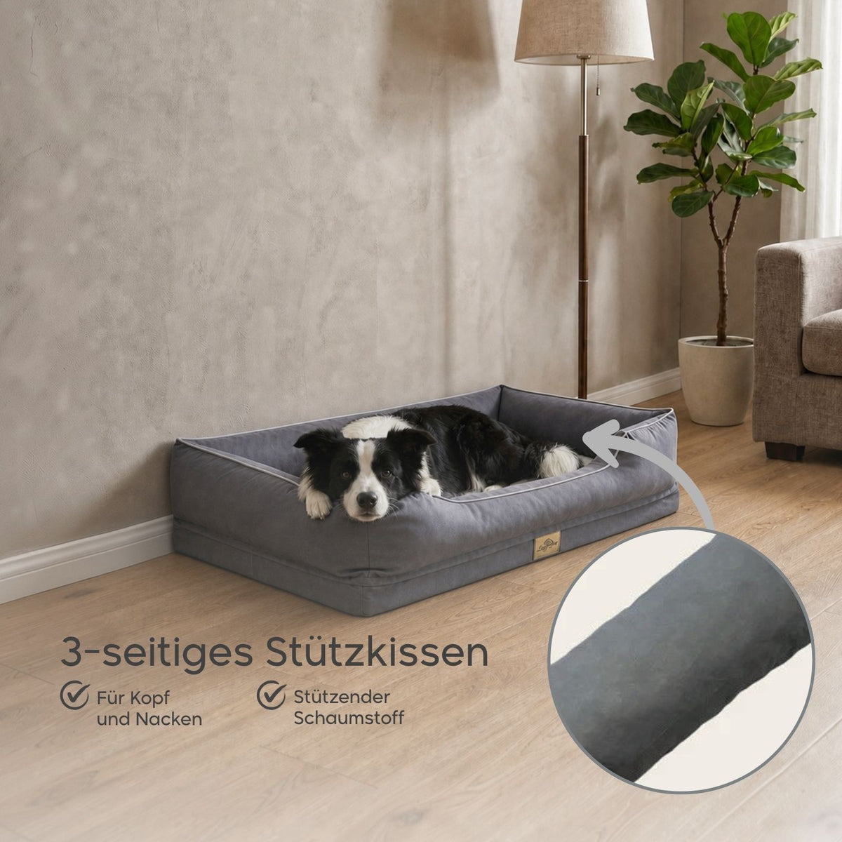 Hundebett Grösse XL Liegeplatz Haustierbett Schlafplatz Kuschelbett