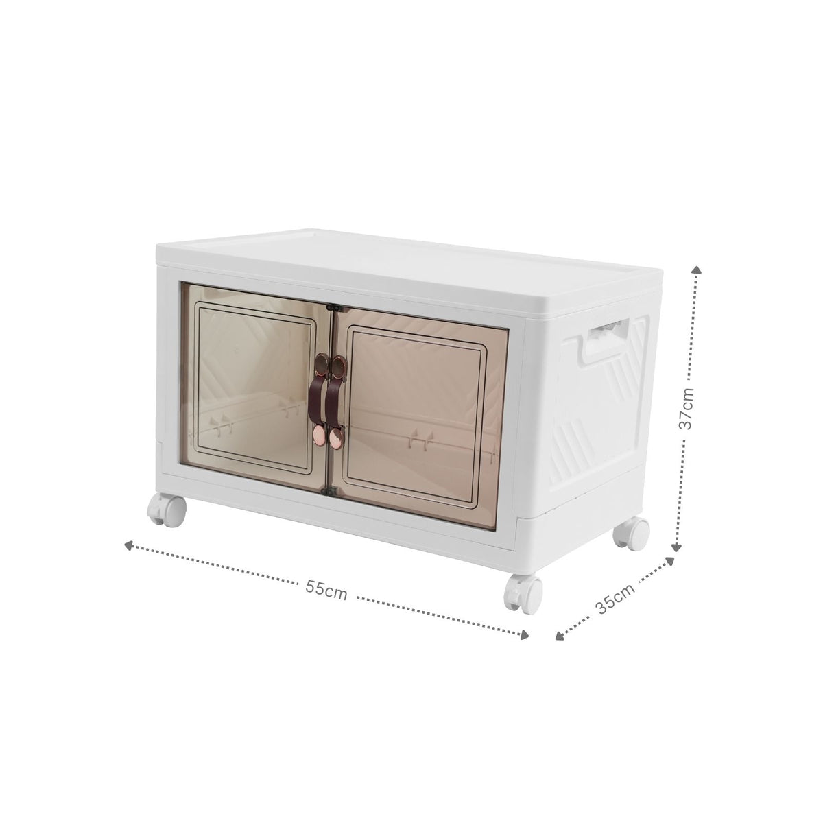 Basismodul 55 Vorratsschrank Faltbox Haushaltsschrank Rollkommode