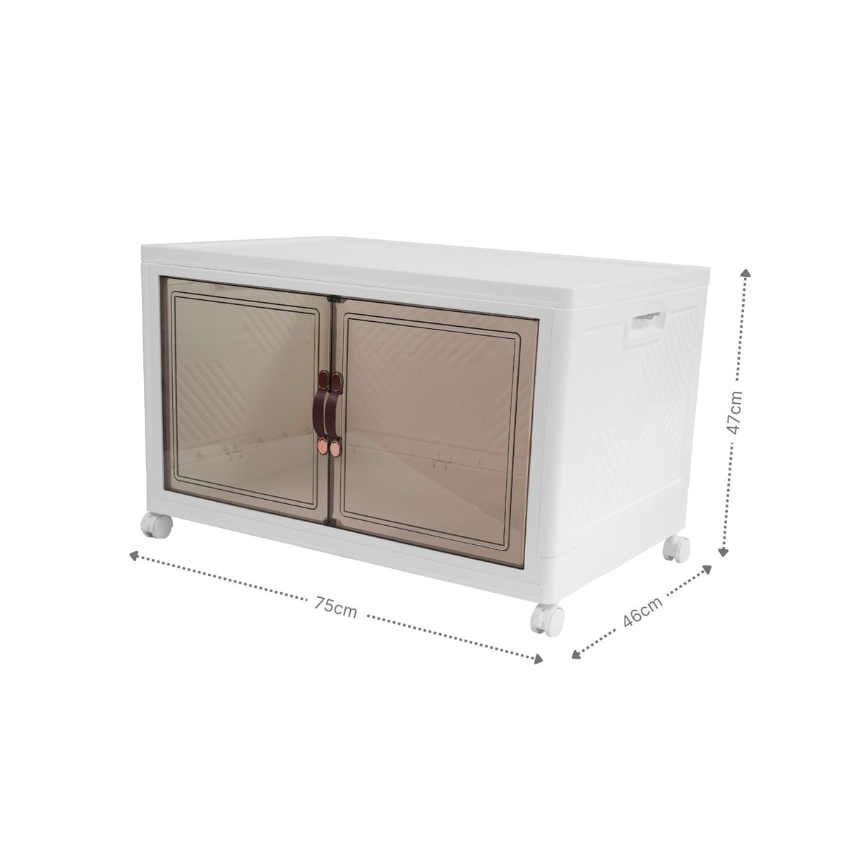Basismodul 75 Vorratsschrank Faltbox Haushaltsschrank Rollkommode