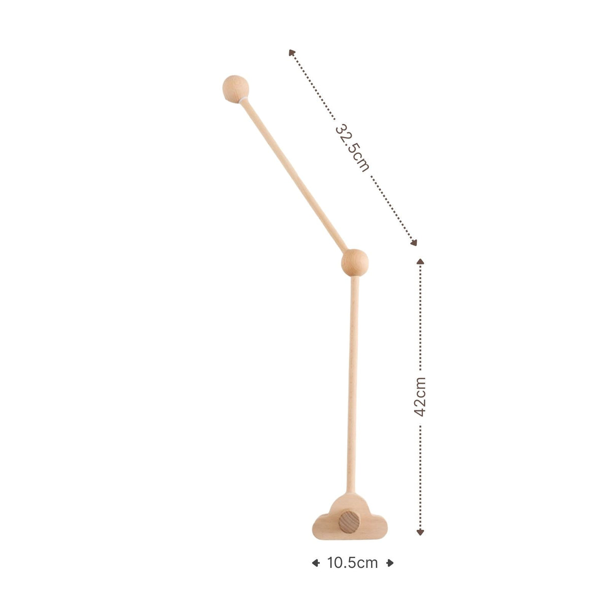 Mobile Halterung Babybett Wolken Glockenhalter Spieluhr Arm