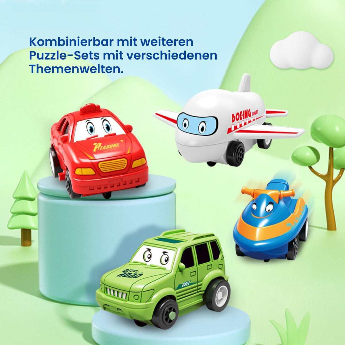 Kinderspielzeug Elektrisches Schienenbahn-Puzzle für Kinder Lernspielzeug